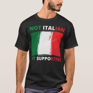 T-shirt Pas Italien Mais Supportif Amant Italia