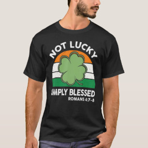 T-shirt Pas Lucky Simple Béni Jour de la Saint Patrick Foi