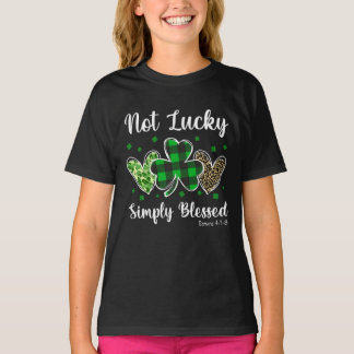 T-shirt Pas Lucky Tout Simplement Béni Jour de la Saint Pa