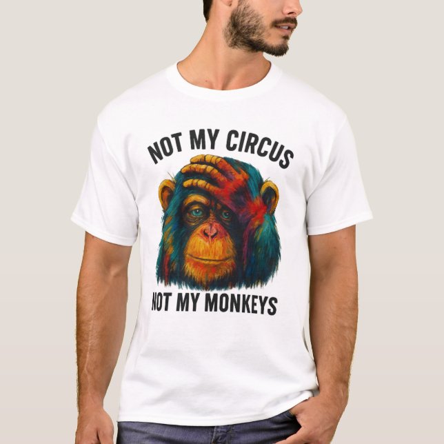 T-SHIRT PAS MES SINGES (Devant)