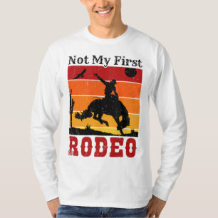 T-shirt Pas mon premier Rodéo Cowboy Cowgirl Coucher du so
