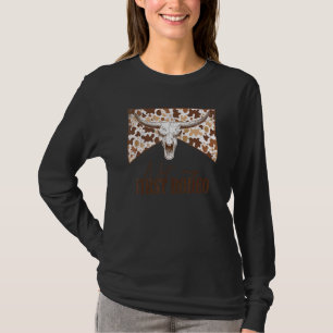 T-shirt Pas mon premier Rodeo Leopard Bull Skull Western C