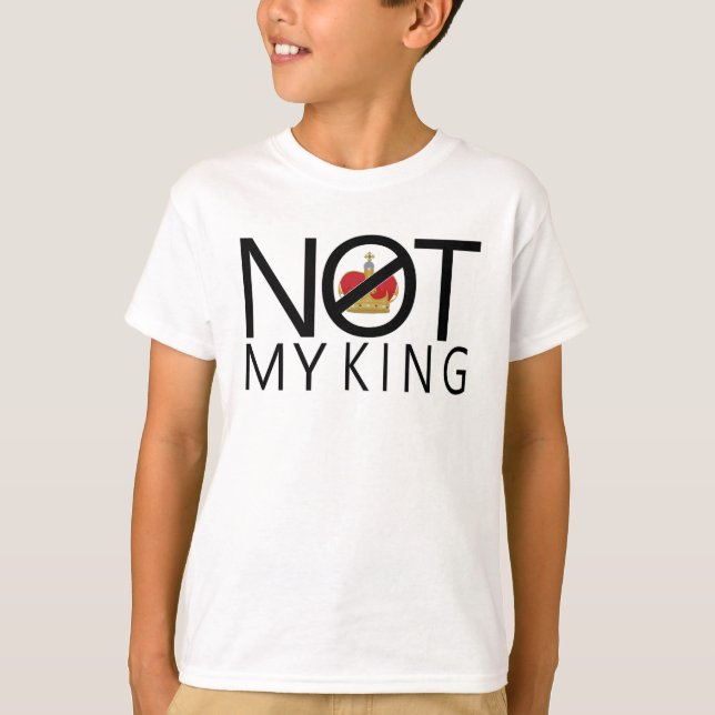 T-shirt Pas mon roi (Devant)