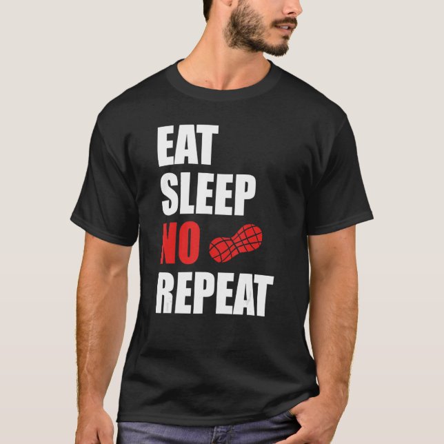 T-shirt Pas Nut Novembre Manger Sleep No Nut Répéter NNN m (Devant)