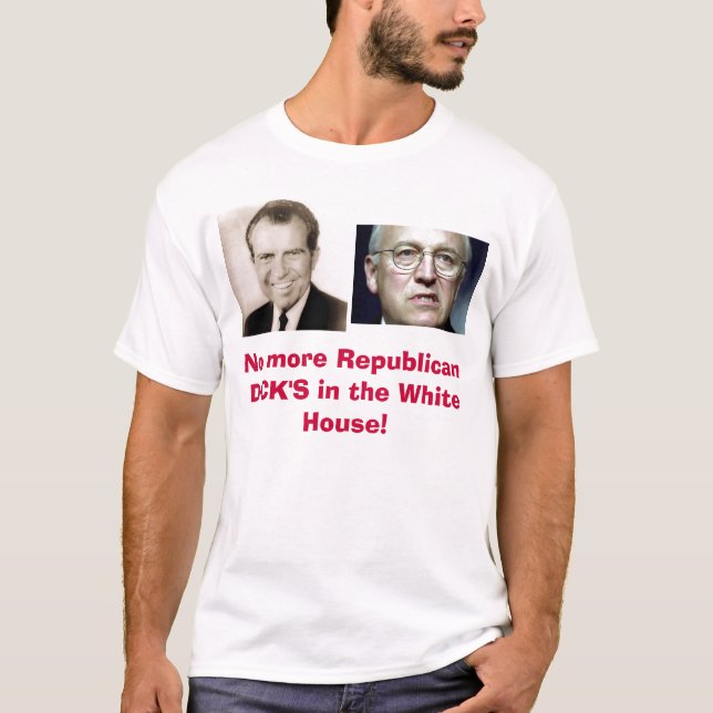 T-shirt Pas plus de DICK républicain dans… (Devant)