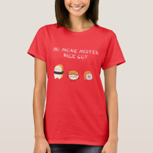 T-shirt pas plus mister rice guy drôle design avec sushi T