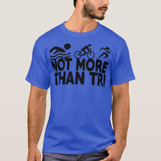 T-shirt Pas Plus Tri Triathlon Triathlon Courir Natation