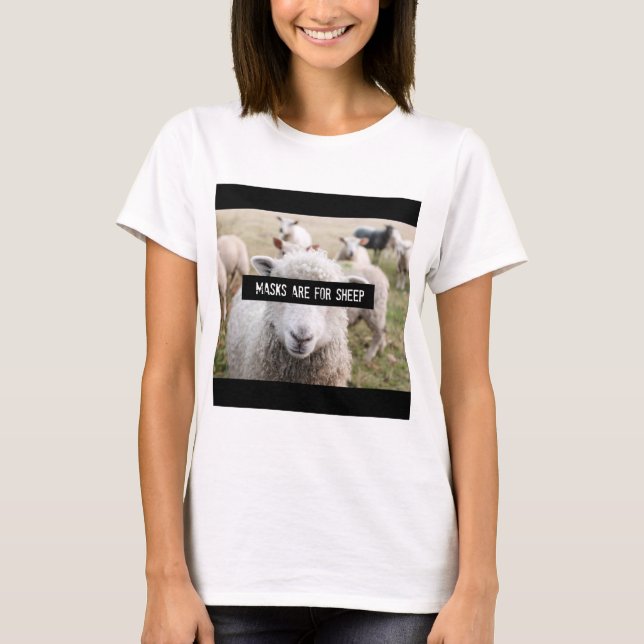 T-shirt Pas pour les moutons (Devant)