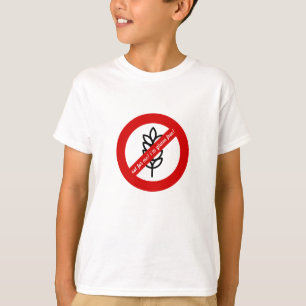T-shirt Pas pour moi, je suis gluten libre ! Alerte