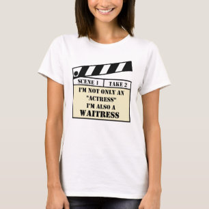 T-shirt Pas seulement une actrice blanche