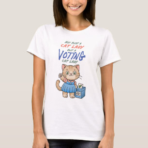T-shirt Pas Seulement Une Femme De Chat, Mais Un Dessin De