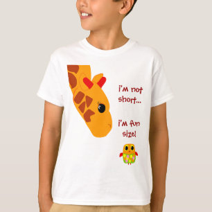 T-shirt pas short im, im taille d'amusement