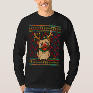 T-shirt Pas si moche Carlin de Noël Noël Noël Noël Jeu de