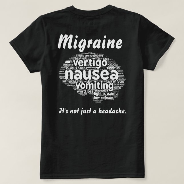 T-shirt Pas simplement un mal de tête (Design dos)