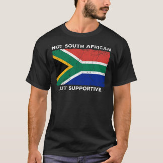 T-shirt Pas Sud-Africain, mais soutien Funny Braai T-Shi
