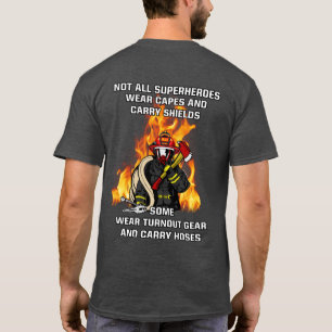 T-shirt Pas tous les super-héros...pompier