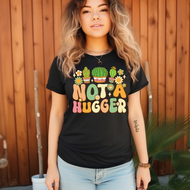 T-shirt Pas Un Hugger Tee Drôle Cactus Sarcastique (Créateur téléchargé)