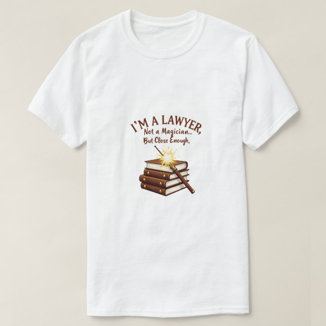 T-shirt Pas un magicien, mais assez près - Design de droit (Design devant)