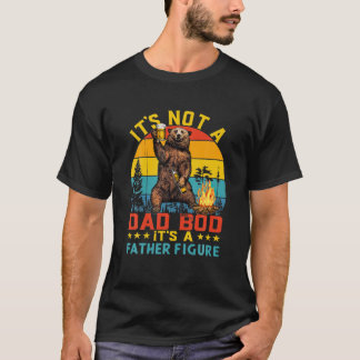 T-shirt Pas un papa Bod C'est père Figure Bière d'ours Vin