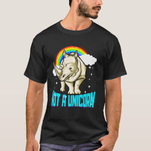 T-shirt Pas Un Rhinoceros Unicorne Arc En Ciel Funny Rhino
