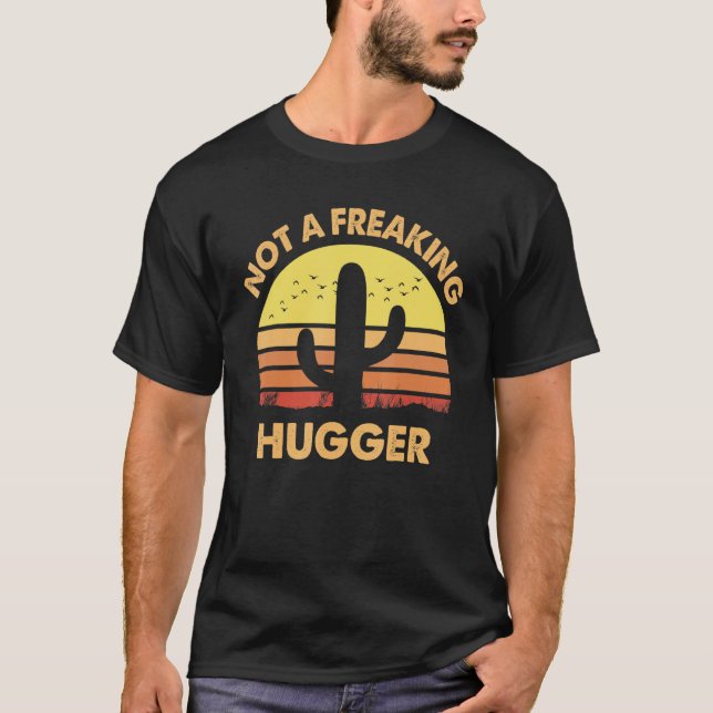 T-shirt Pas Un Vêtement Plus Gros Sarcastique Anti Hugging (Devant)