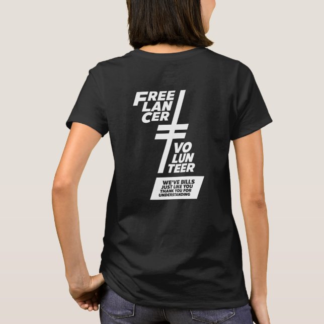 T-shirt Pas un volontaire (Dos)