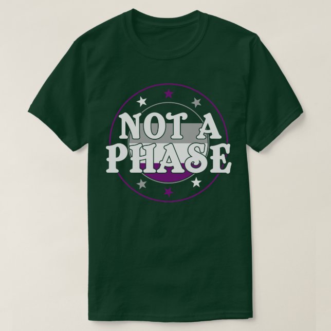 T-shirt Pas une phase drôle Ace Pride Asexué (Design devant)