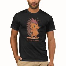 T-shirt pas une phase mignonne hérisson emo