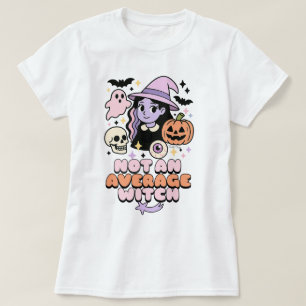 T-shirt Pas Une Sorcière Moyenne Pastel Goth Cute Hallowee
