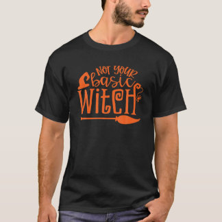 T-shirt Pas votre sorcière basique mignonne Halloween sais