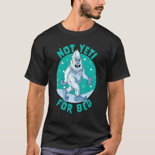 T-shirt Pas Yeti pour les pyjamas de lit non prêt pour le