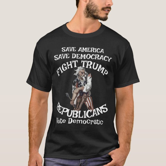 T-shirt PasDeTrump Parti Républicain MAGA États-Unis Améri (Devant)