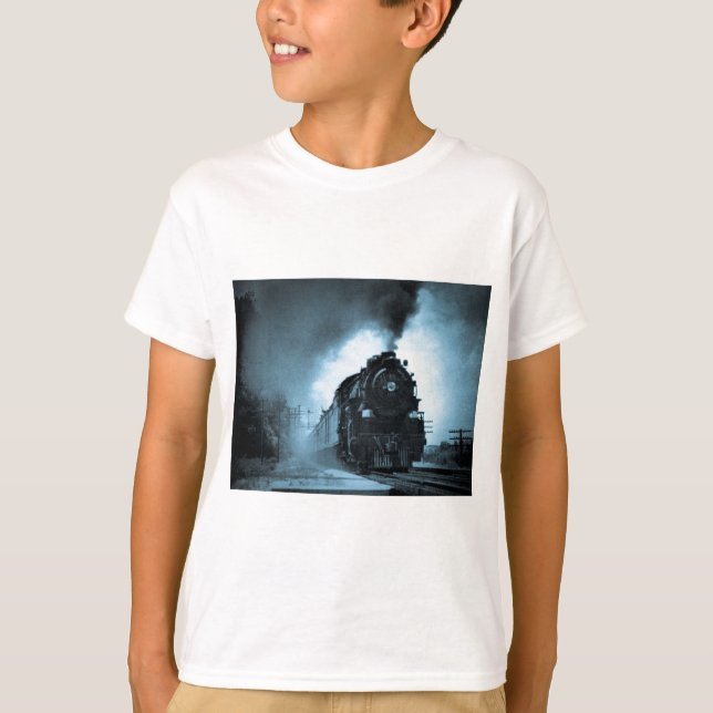 T-shirt Passager Pacifique de vapeur du Missouri cyan (Devant)
