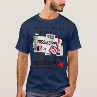 T-shirt Passe d'embarquement Mississippi Girl Mississippi