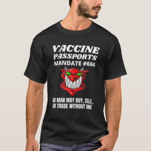 T-shirt Passeport De Vaccination Mandat No Passeport De Va