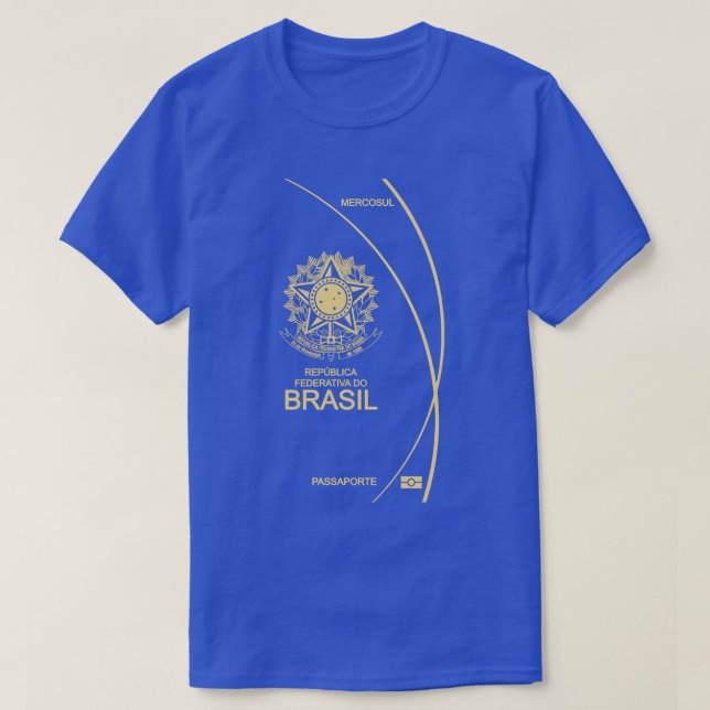 T-shirt Passeport du Brésil Version 2022 (Design devant)