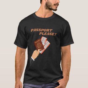 T-shirt Passeport S'Il Vous Plaît Voyage