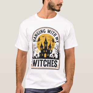 T-shirt Passer du temps avec mes sorcières design Hallowee