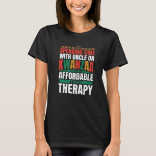 T-shirt Passer Du Temps Avec Oncle Sur Kwanzaa African Gra