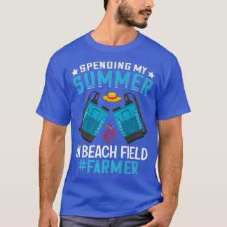 T-shirt Passer L'Été À Plage Terrain Amusant Agriculture F