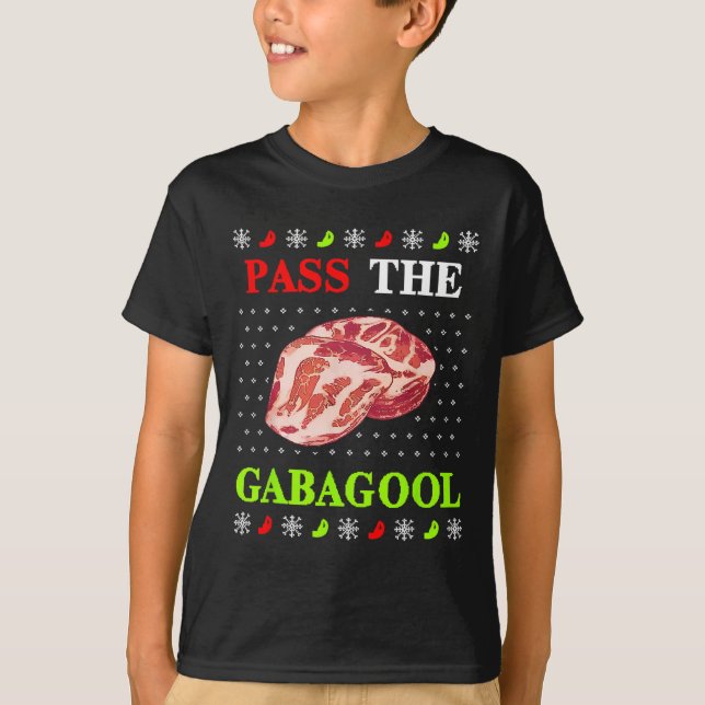 T-shirt Passez le Noël laid de Gabagool pour les hommes qu (Devant)
