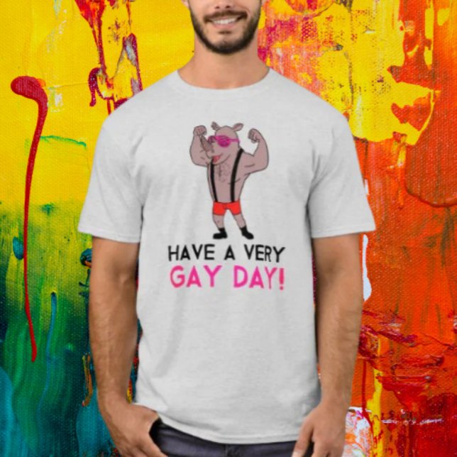 T-shirt Passez Une Journée Très Gay (Créateur téléchargé)