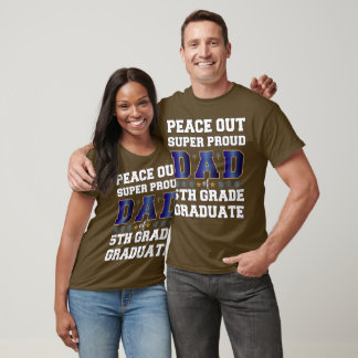 T-shirt Passez-Vous Super Fier Papa De 5E Année D'Études