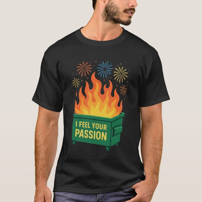 T-shirt Passion Feu de Poubelle (Devant)