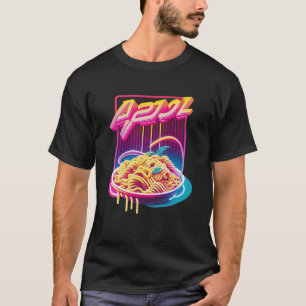 T-shirt Pasta Synthwave 80s Rétrowave esthétique