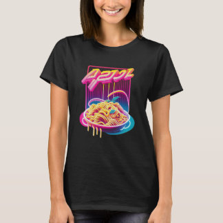 T-shirt Pasta Synthwave 80s Rétrowave esthétique