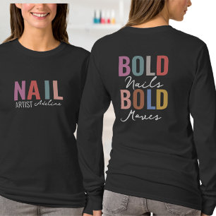 T-shirt Pastel Clou coloré Artiste Nom Motivation Citation