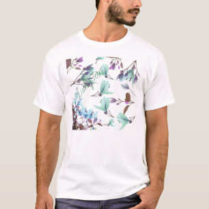 T-shirt Pastel Colors Bougainvilliers Fleurs
