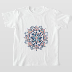 T-shirt Pastel Floral Mandala complexe