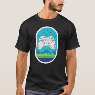 T-shirt Pastel Gamer Meadow Cute Dreamscape Game Controlle
